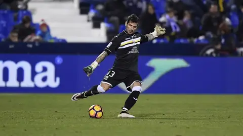 El portero del Leganés, Iago Herrerín El portero del Leganés, Iago Herrerín