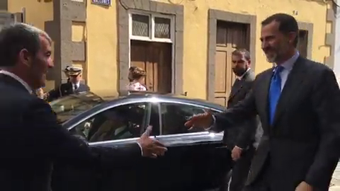 SS.MM. Los Reyes de España comienzan su primera visita oficial a Canarias en el histórico barrio de Vegueta en Las Palmas de Gran Canaria SS.MM. Los Reyes de España comienzan su primera visita oficial a Canarias en el histórico barrio de Vegueta en Las Palmas de Gran Canaria