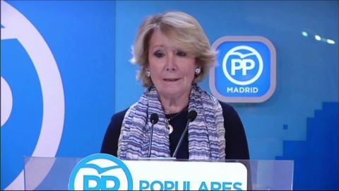 Frame 21.68 de: Esperanza Aguirre dimite por segunda vez