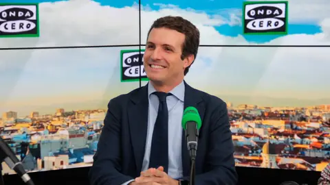 Pablo Casado durante una entrevista en Onda Cero El vicesecretario de Comunicación del PP, Pablo Casado, durante una entrevista en Onda Cero