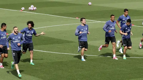 Los jugadores del Real Madrid se ejercitan en Valebebas Los jugadores del Real Madrid se ejercitan en Valebebas