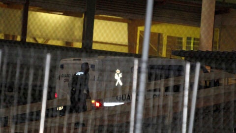 Llegada a Soto del Real de un furg&oacute;n policial