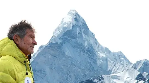 El alpinista español, Carlos Soria. El alpinista español, Carlos Soria.