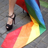 Una bandera del colectivo homosexual