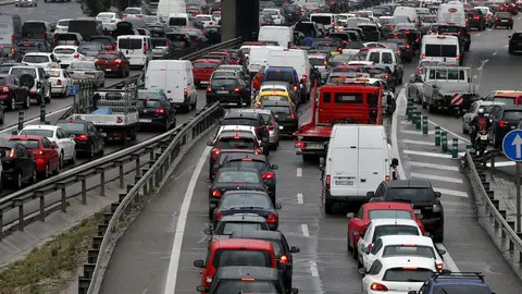 Imagen de archivo de un atasco Imagen de archivo de un atasco