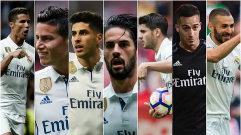 Las alternativas de Zidane para el ataque blanco Las alternativas de Zidane para el ataque blanco