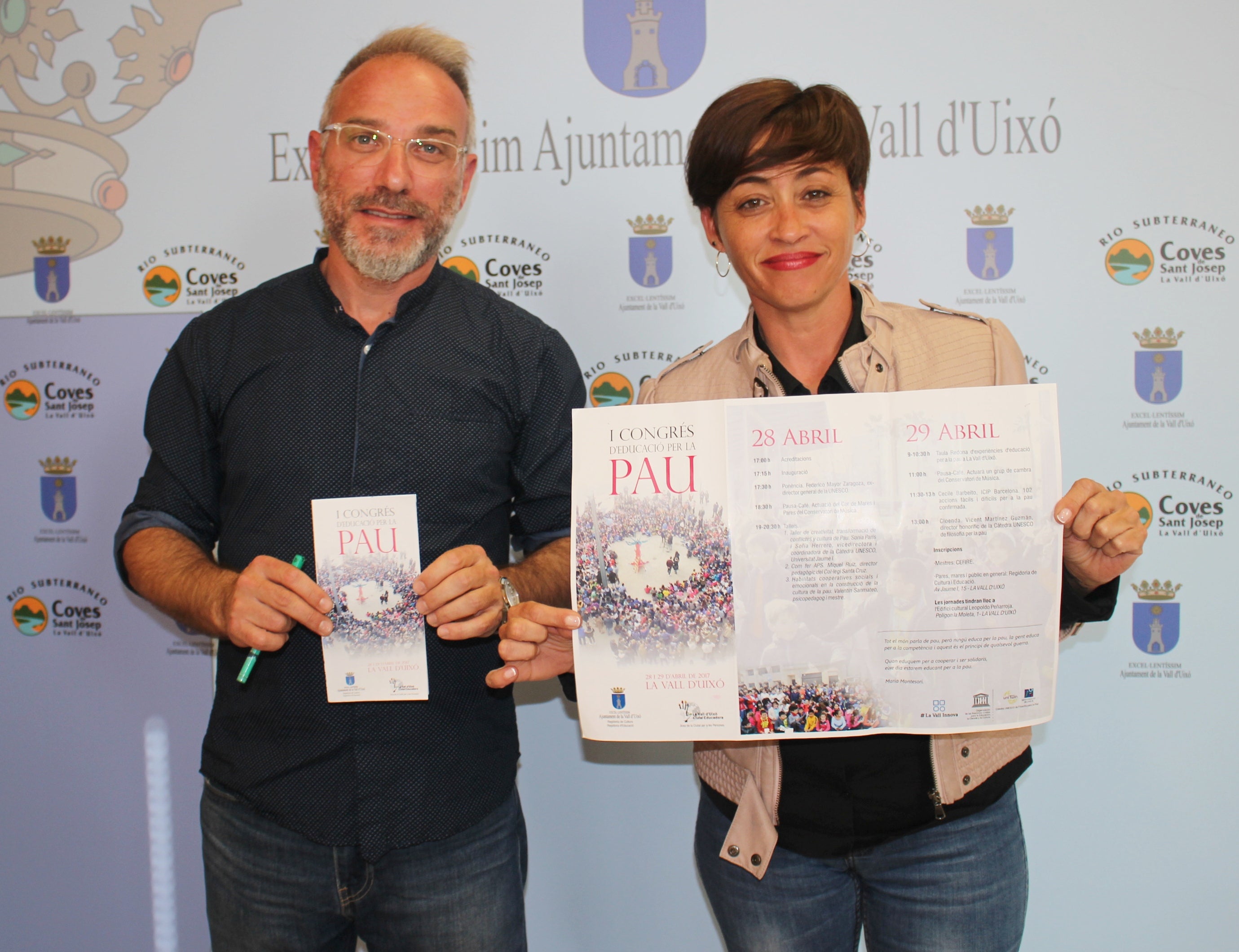 La Vall d'Uixó acoge el I Congreso de Educación por la Paz La Vall d'Uixó acoge el I Congreso de Educación por la Paz