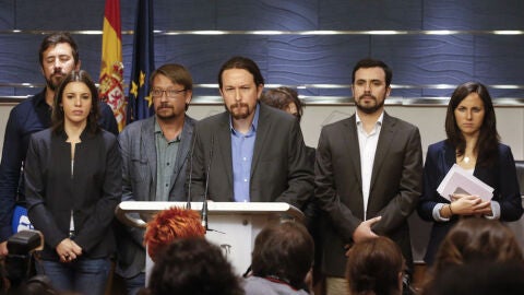 Representantes de Unidos Podemos