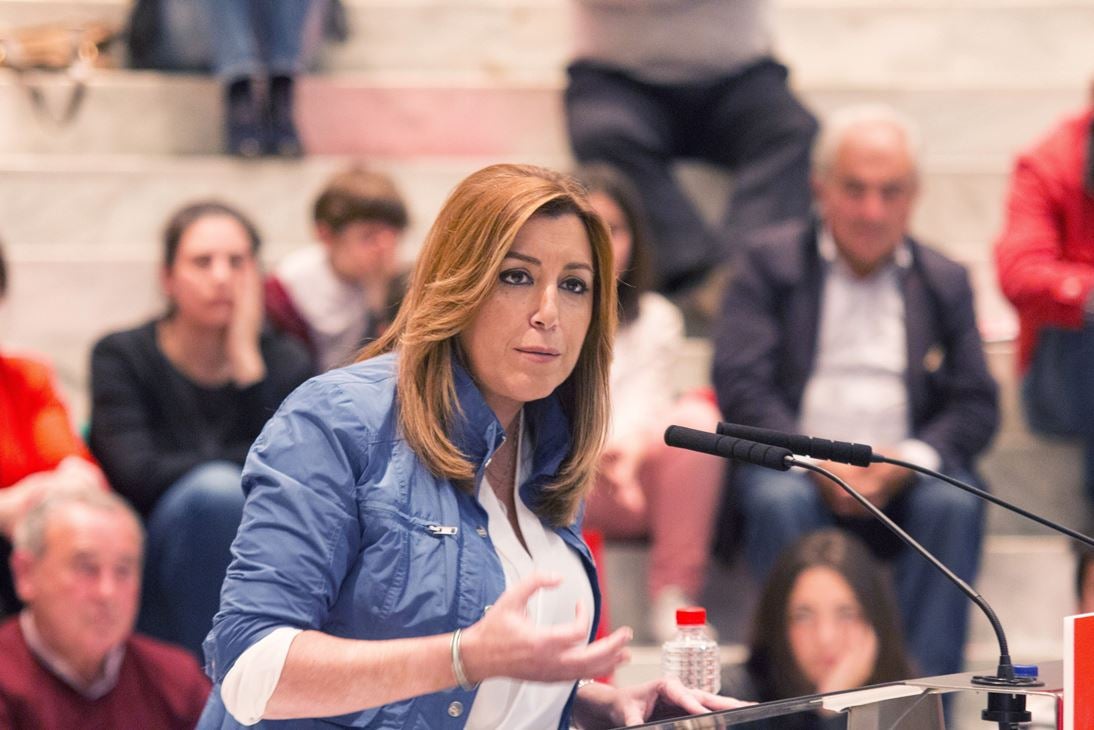 Susana Díaz: "Quiero arrasar en las elecciones para abrir un nuevo tiempo en España" Susana Díaz: "Quiero arrasar en las elecciones para abrir un nuevo tiempo en España"