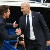 El saludo entre Zidane y Simeone El saludo entre Zidane y Simeone