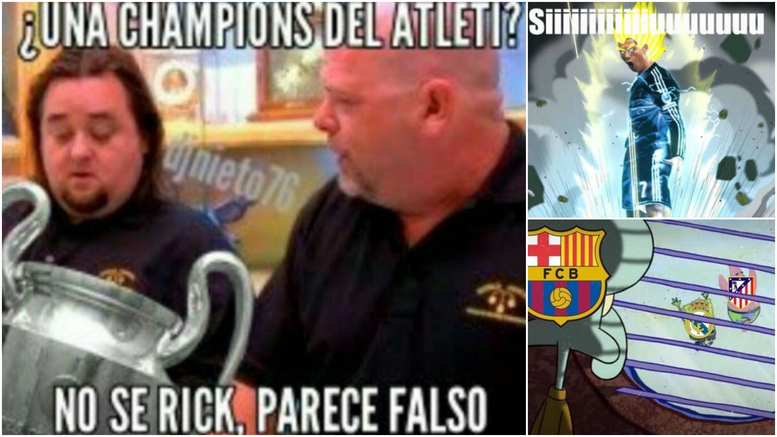 El 'hat-trick' de Cristiano Ronaldo y la ausencia del Barça, en los 'memes' del Real Madrid-Atlético El 'hat-trick' de Cristiano Ronaldo y la ausencia del Barça, en los 'memes' del Real Madrid-Atlético