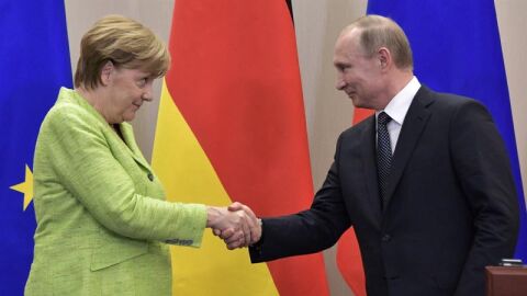 Merkel y Putin