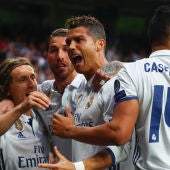 Cristiano Ronaldo celebrando un gol al Atlético de Madrid