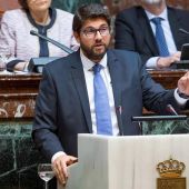 Fernando López Miras en el Parlamento murciano