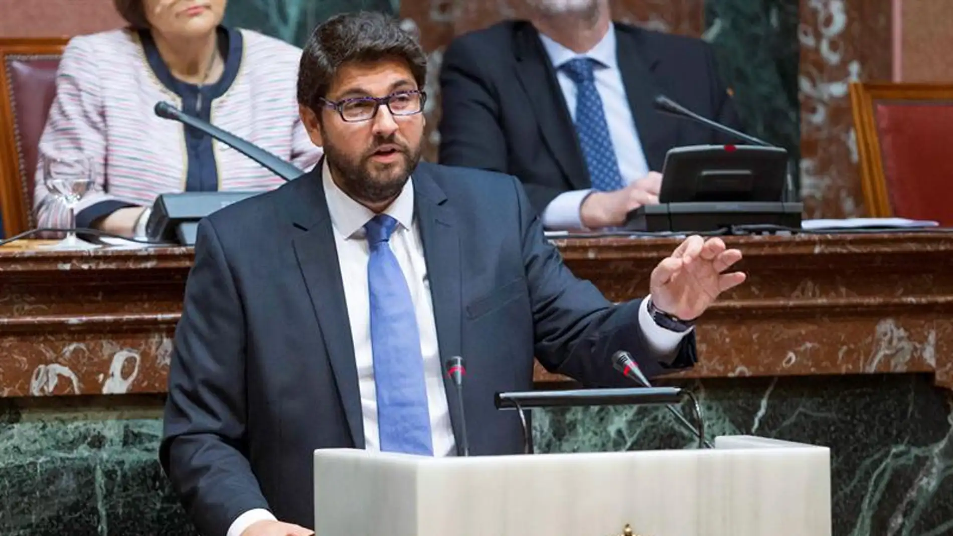 Fernando López Miras en el Parlamento murciano