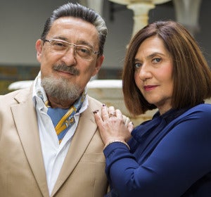 Mariano Peña y Ane Gabarain en 'Allí Abajo' Mariano Peña y Ane Gabarain en 'Allí Abajo'