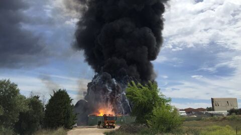 Incendio en Arganda del Rey
