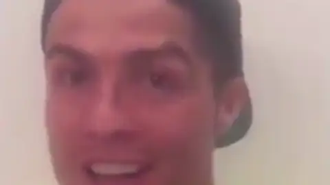 Cristiano Ronaldo, en un mensaje en su cuenta de Instagram Cristiano Ronaldo, en un mensaje en su cuenta de Instagram