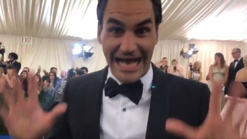 Roger Federer, en un evento en Nueva York