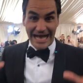 Roger Federer, en un evento en Nueva York
