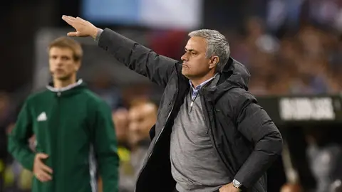 José Mourinho, en Balaídos José Mourinho, en Balaídos