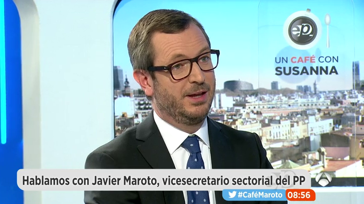 Maroto, sobre el PSOE: "Está roto en dos, uno quiere ser más 'podemita' que Podemos y otra recuperar la socialdemocracia" Maroto, sobre el PSOE: "Está roto en dos, uno quiere ser más 'podemita' que Podemos y otra recuperar la socialdemocracia"