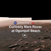 Panorámica 360 grados de Curiosity en un campo de dunas en Marte