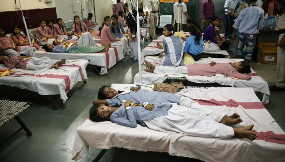 Las niñas hospitalizadas tras el escape de gas