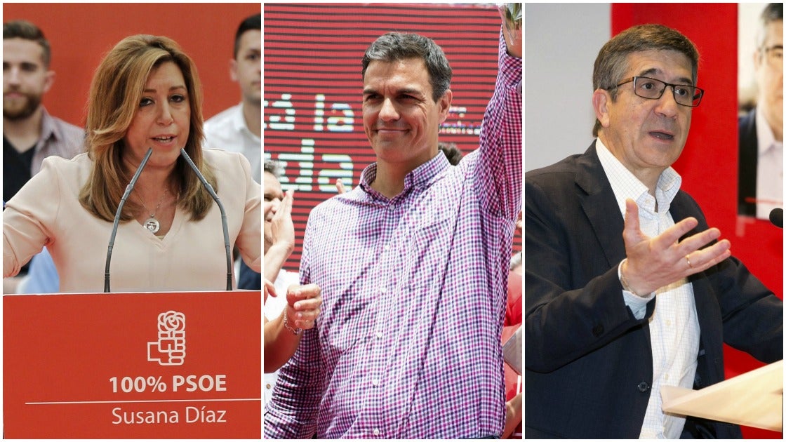 Díaz, Sánchez y López debaten en Ferraz a seis días de las primarias del PSOE Díaz, Sánchez y López debaten en Ferraz a seis días de las primarias del PSOE