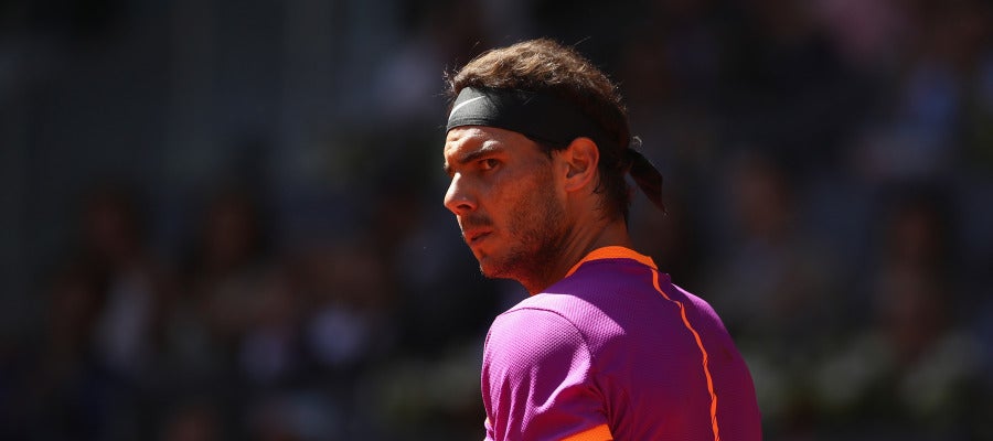 Rafa Nadal celebra un punto en su partido contra Novak Djokovic Rafa Nadal celebra un punto en su partido contra Novak Djokovic