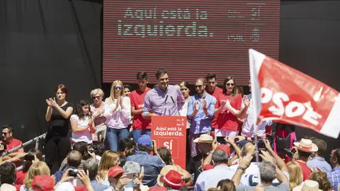 El exsecretario general del PSOE y candidato a las primarias de este partido, Pedro Sánchez El exsecretario general del PSOE y candidato a las primarias de este partido, Pedro Sánchez