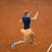 Simona Halep ejecuta un golpe durante la final Simona Halep ejecuta un golpe durante la final