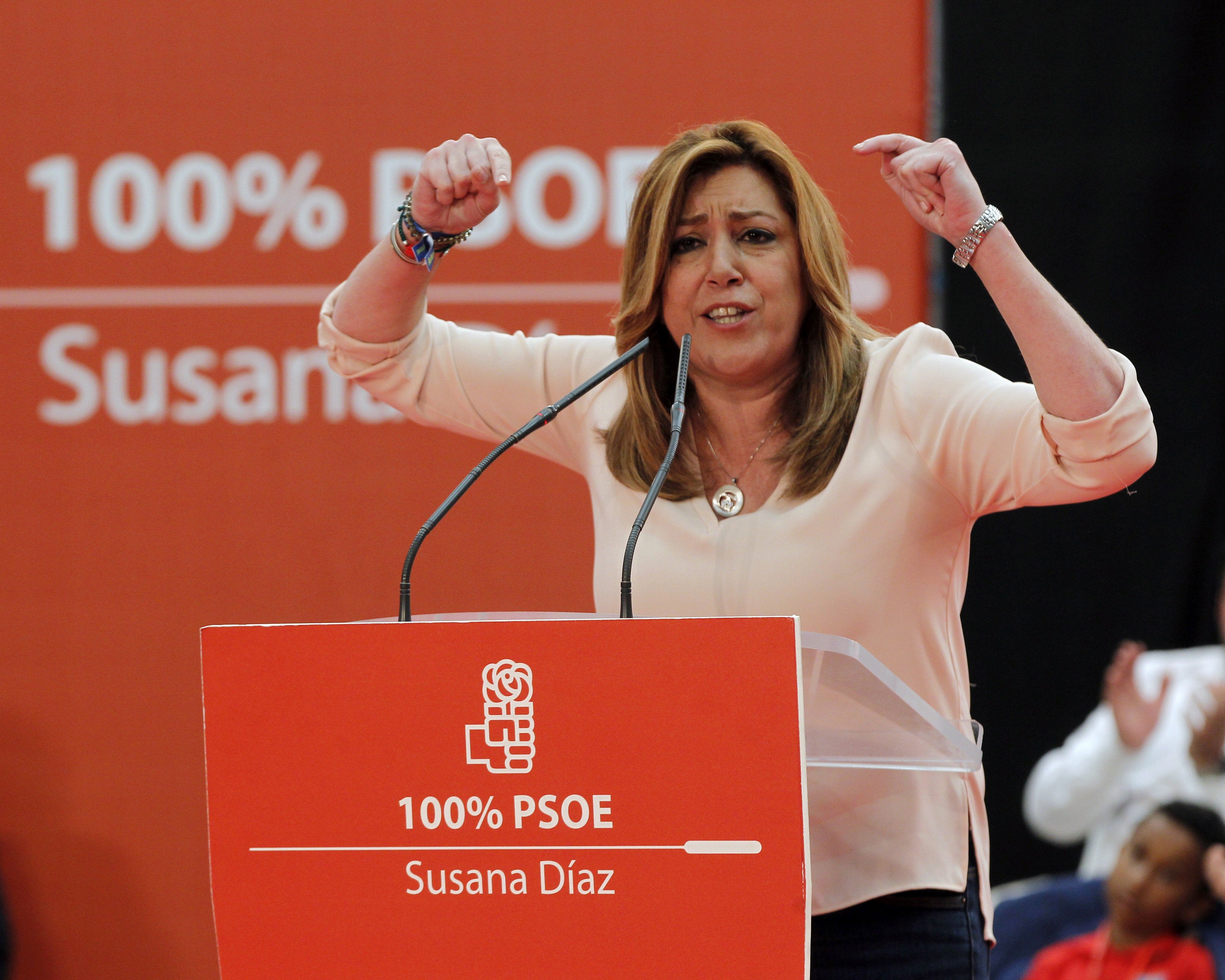 Díaz quiere romper "techo de cristal" y ser primera presidenta del Gobierno Díaz quiere romper "techo de cristal" y ser primera presidenta del Gobierno