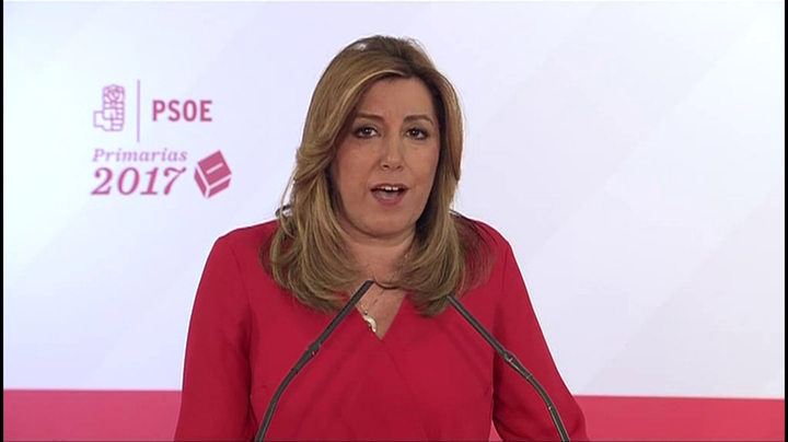 Susana Díaz a Pedro Sánchez: "Nunca te voy a difamar porque aspiro a ser tu Secretaría General" Susana Díaz a Pedro Sánchez: "Nunca te voy a difamar porque aspiro a ser tu Secretaría General"