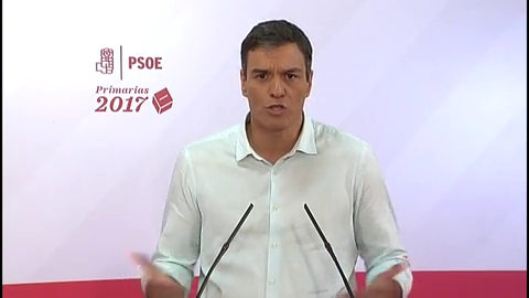 Sánchez tiende la mano a López: "Este proyecto es nuestro proyecto y tus propuestas están incluidas" Sánchez tiende la mano a López: "Este proyecto es nuestro proyecto y tus propuestas están incluidas"