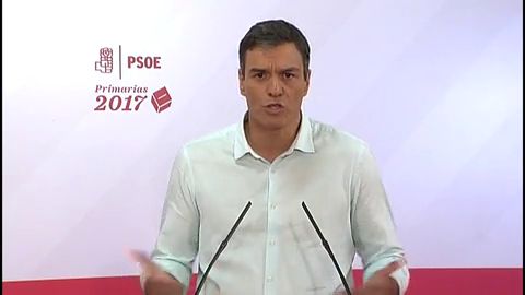 Frame 54.945247 de: Sánchez tiende la mano a López para que se una a él: "Este proyecto es nuestro proyecto y tus propuestas están incluidas"