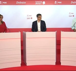 Los tres candidatos a las primarias del PSOE Los tres candidatos a las primarias del PSOE