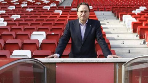 El presidente del Sporting, Javier Fern&aacute;ndez.