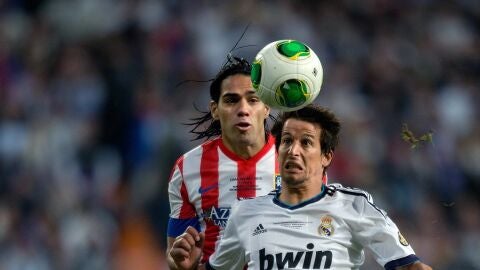 Falcao y Coentrao, en un partido de 2013