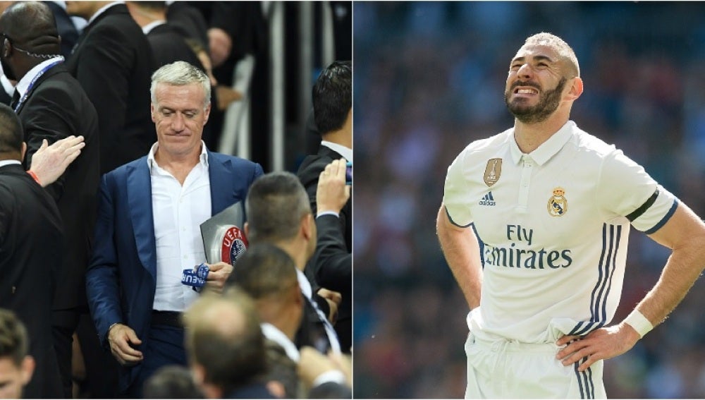 Karim Benzema y Deschamps