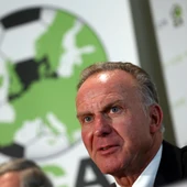 Rummenigge, durante un acto Rummenigge, durante un acto