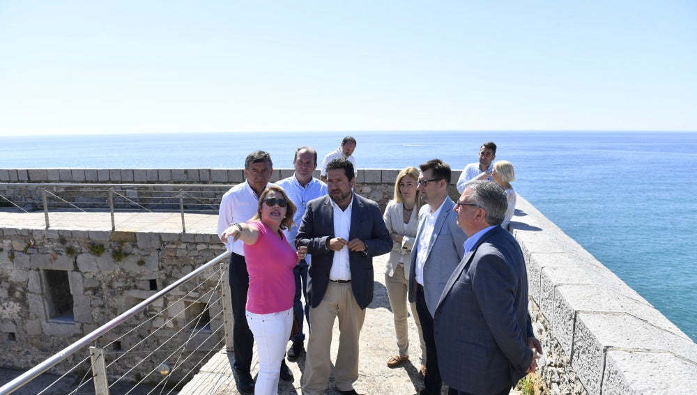 El presidente de la Diputación de Castellón, Javier Moliner, se ha trasladado hasta Oropesa del Mar.