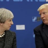 Theresa May, primera ministra de Reino Unido, y Donald Trump, presidente de EEUU