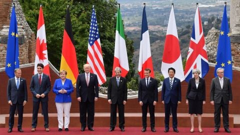 Foto de familia cumbre G7