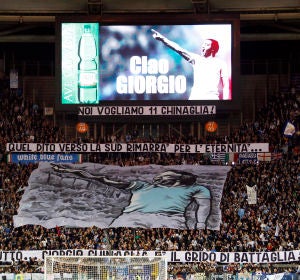 Imagen de la despedida de Giorgio Chinaglia (archivo) Imagen de la despedida de Giorgio Chinaglia (archivo)