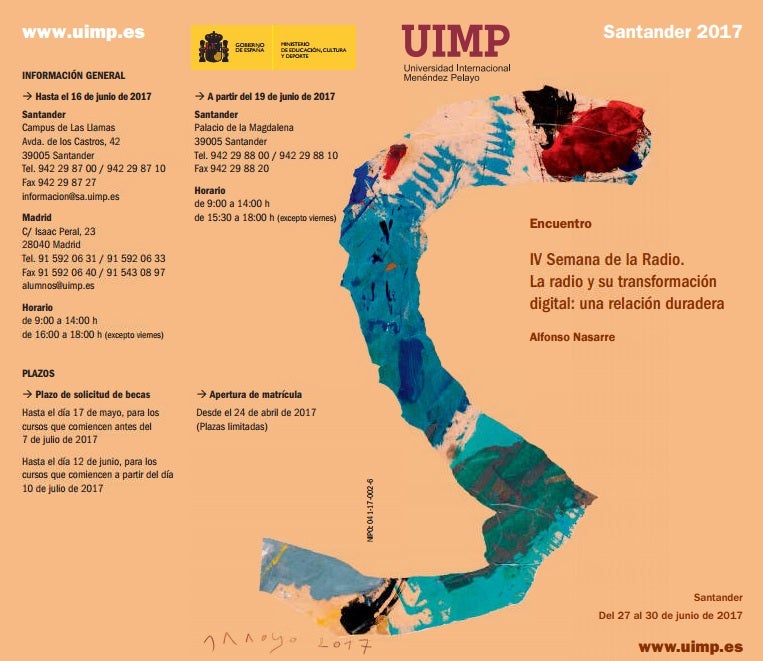 Onda Cero vuelve a la UIMP en una nueva Semana de la Radio Onda Cero vuelve a la UIMP en una nueva Semana de la Radio