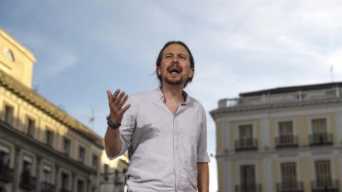 El l&iacute;der de Podemos, Pablo Iglesias