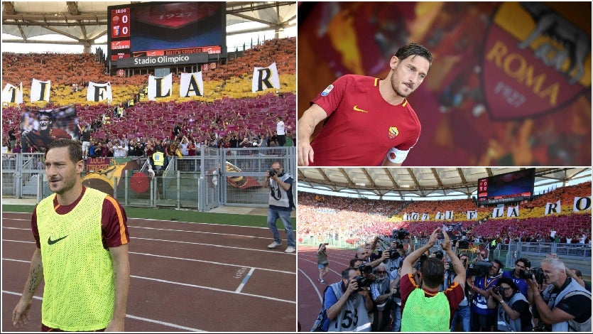 Totti dice adiós a la Roma después de 25 años: "Tengo miedo, ahora os necesitaré yo a vosotros" Totti dice adiós a la Roma después de 25 años: "Tengo miedo, ahora os necesitaré yo a vosotros"