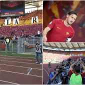 Francesco Totti, en su despedida en el Olímpico