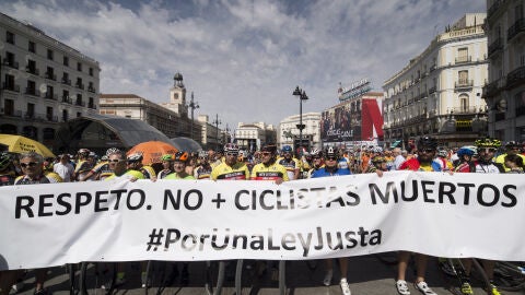 Vista de la concentraci&oacute;n convocada en la madrile&ntilde;a Puerta del Sol